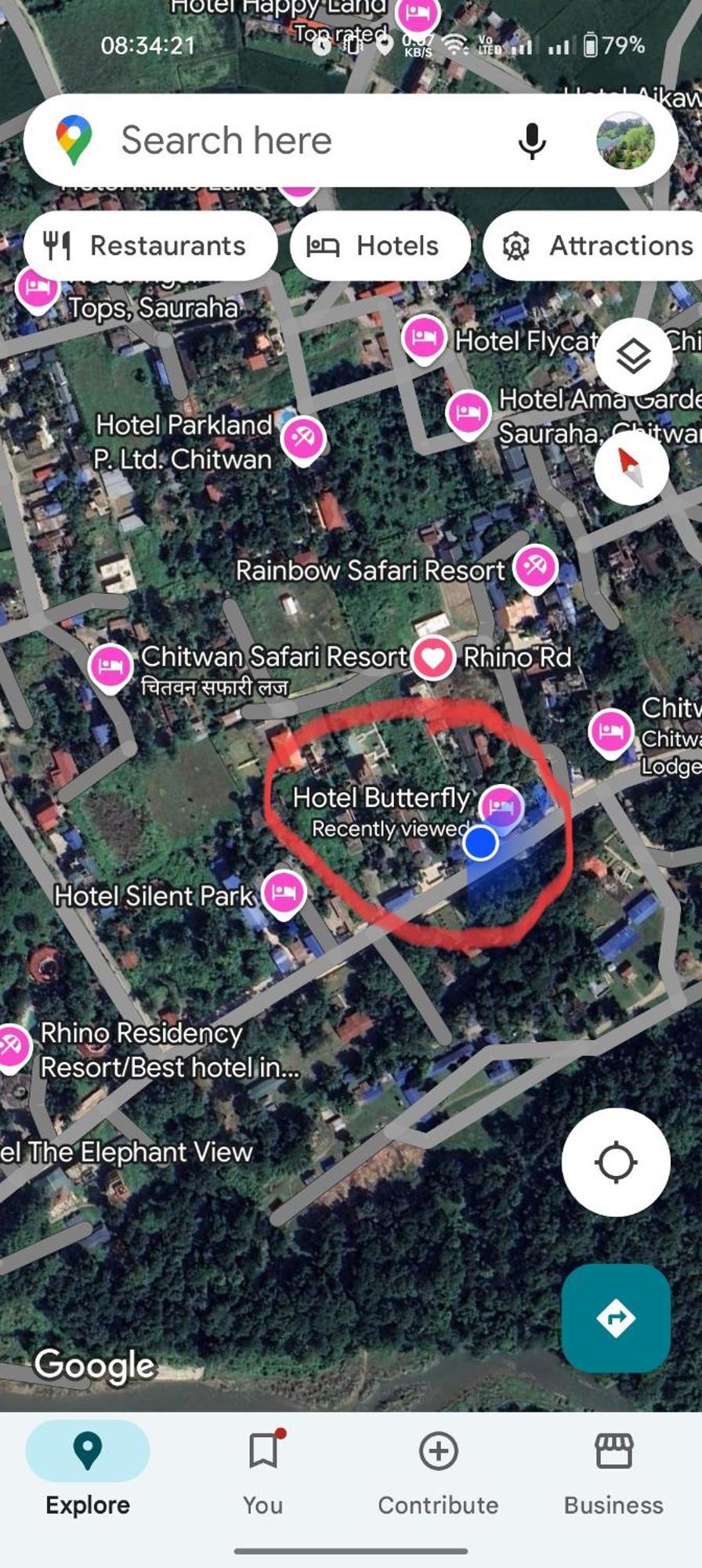 Hotel Butterfly Sauraha Bagian luar foto
